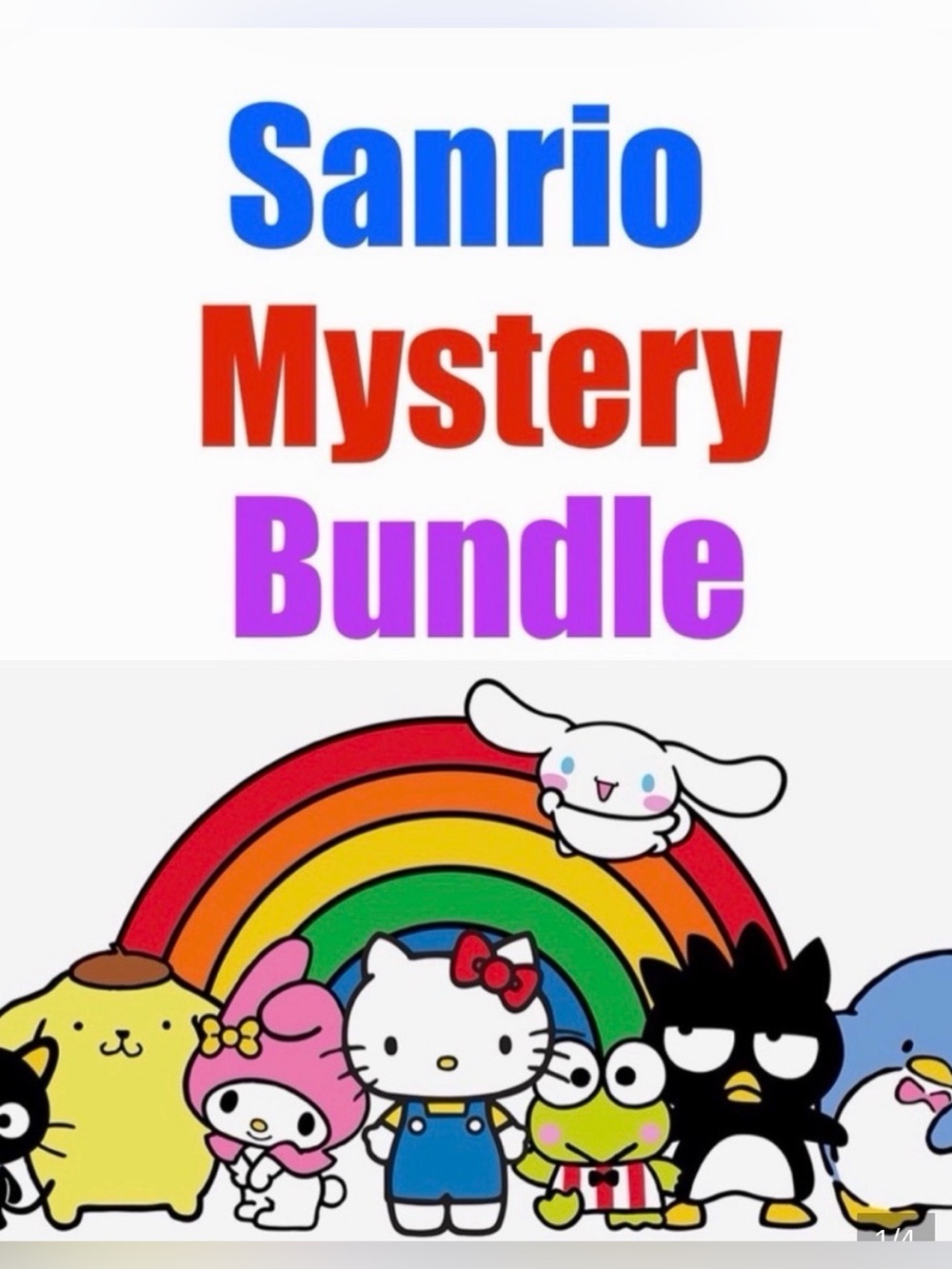 🩷Sanrio- 15 Piece MYSTERY BUNDLE - Hello Kitty, Kuromi, My Melody, Cinnamoroll